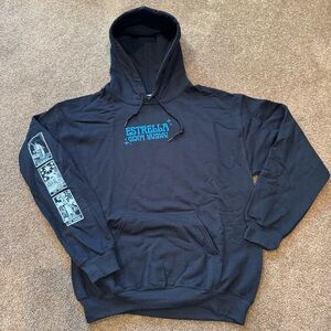 Black Hoodie NWOT Printed Graphic sweatshirt with hood, tarot cards sleeve